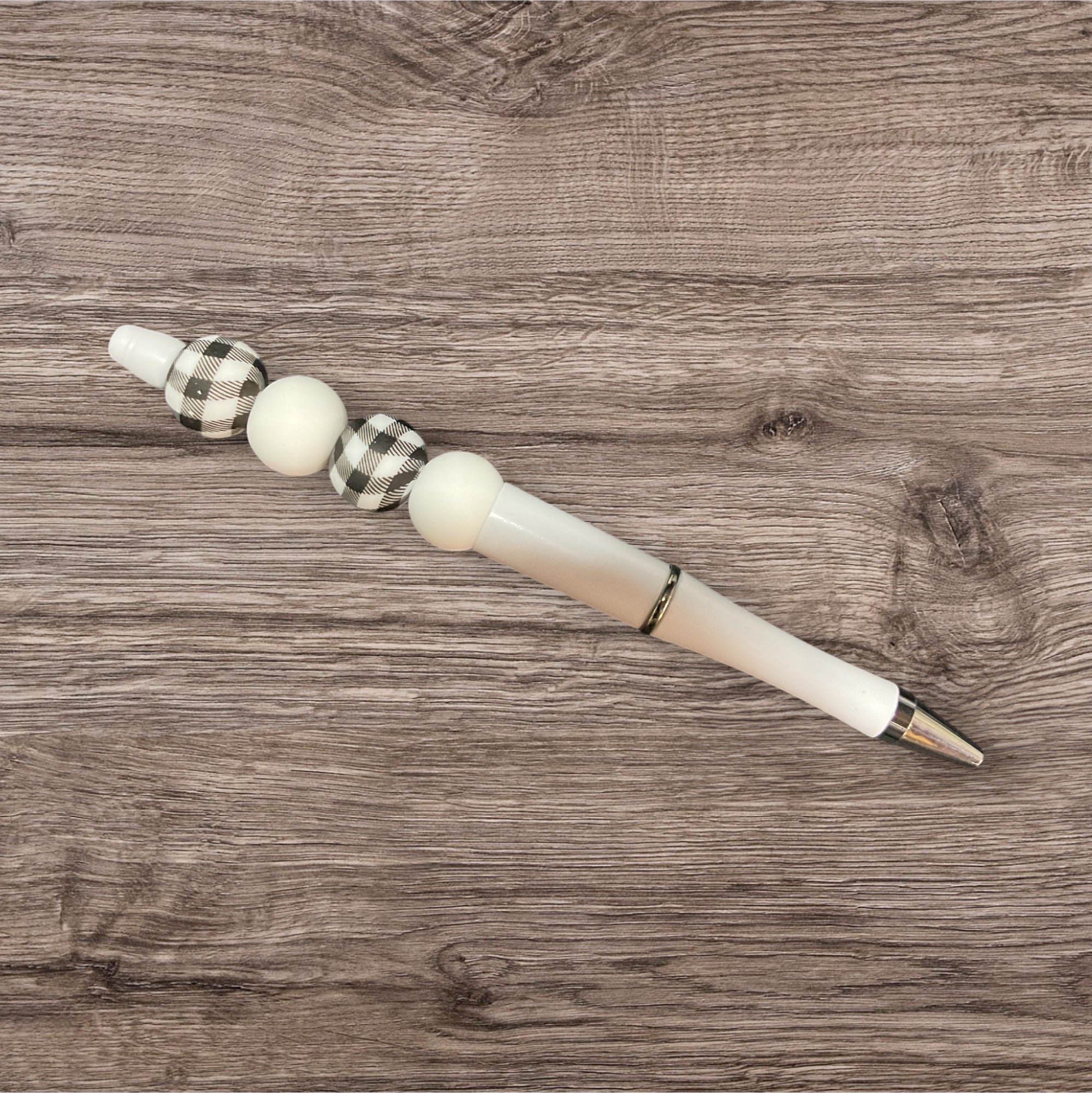 White and Black Ball Ink Pen