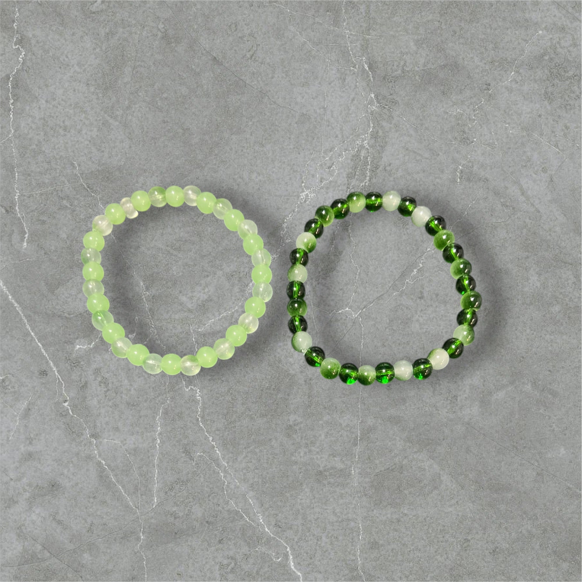 Green Glass Bracelets