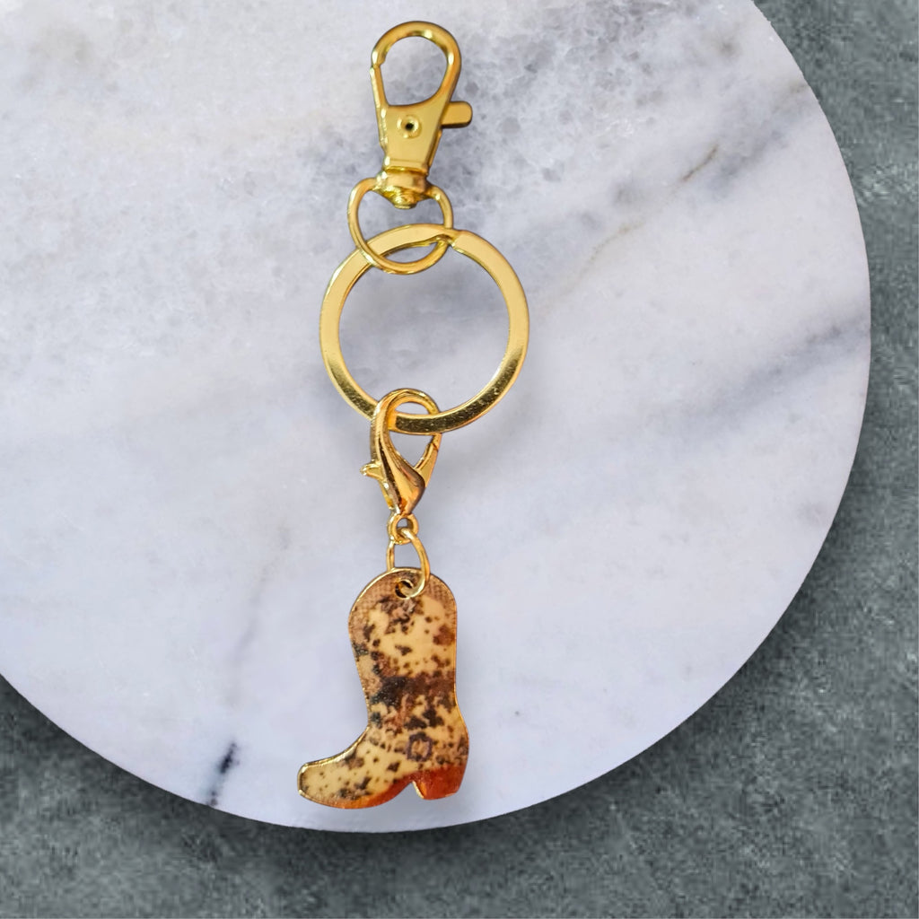 Cowboy Boot Keyring