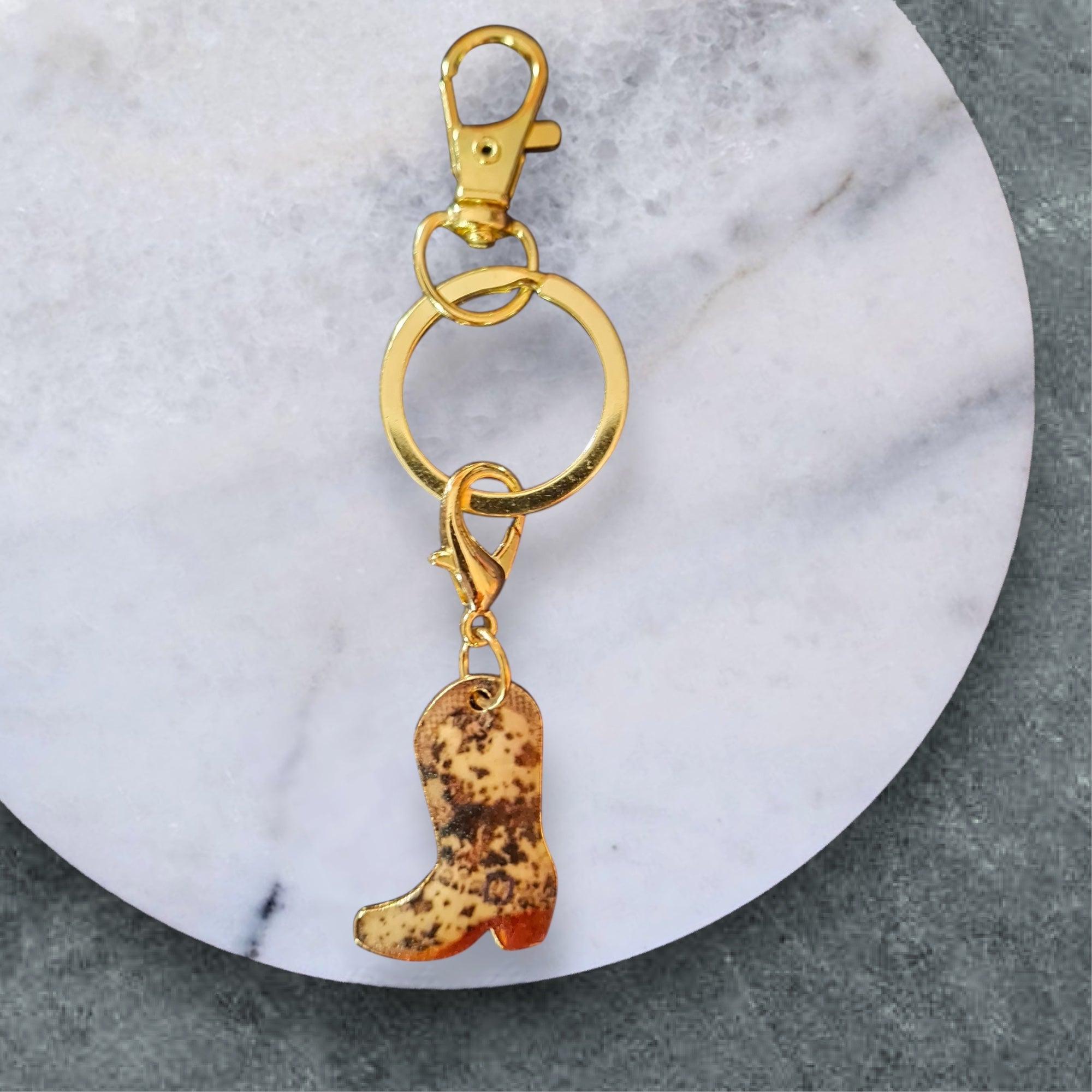 Cowboy Boot Keyring