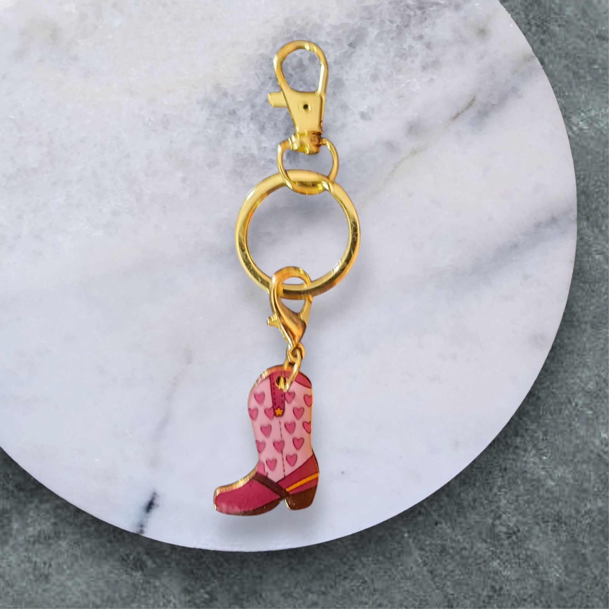 Cowboy Boot Keyring