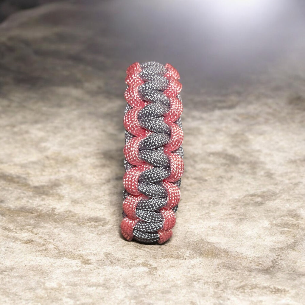 Grey and Pink Paracord Bracelet