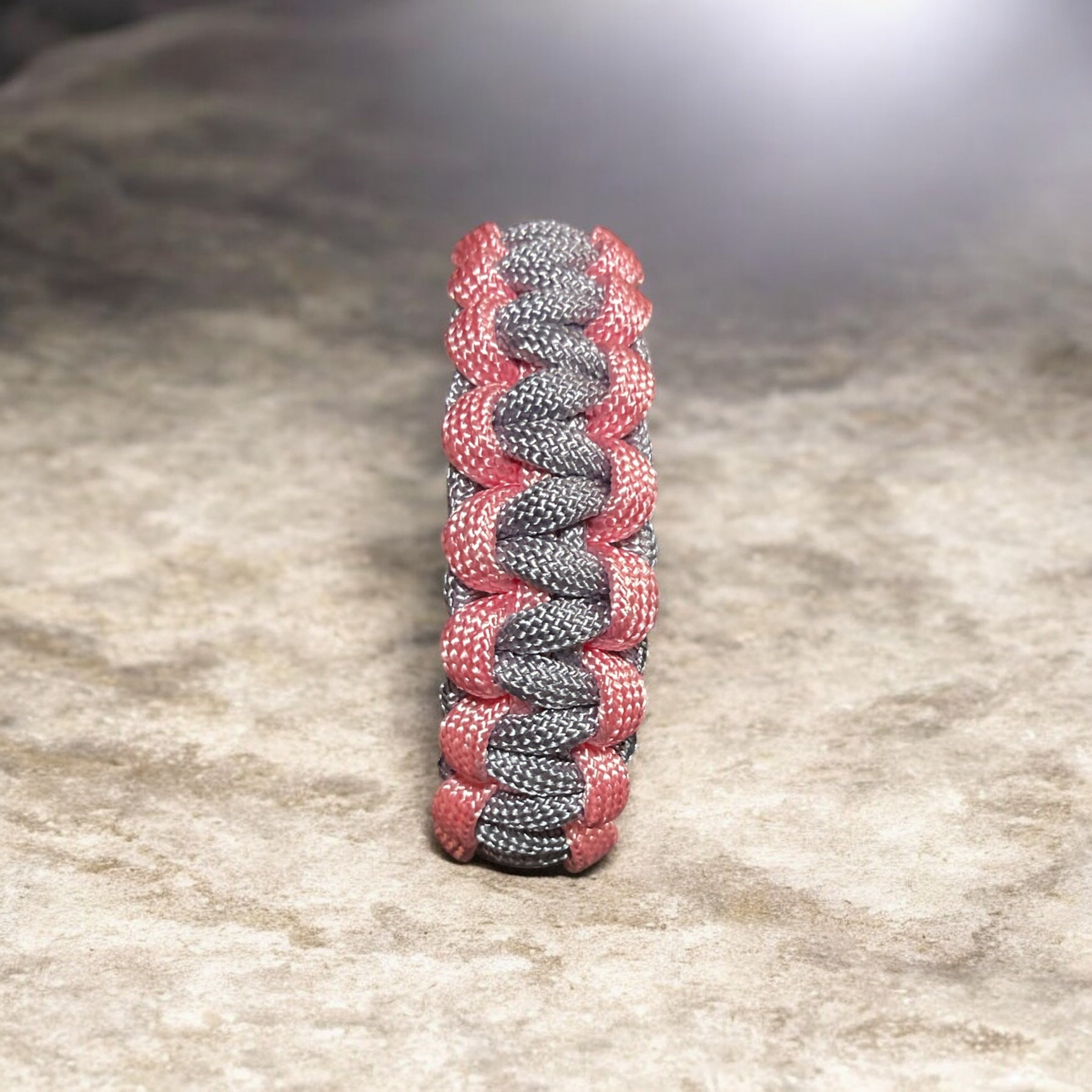 Grey and Pink Paracord Bracelet