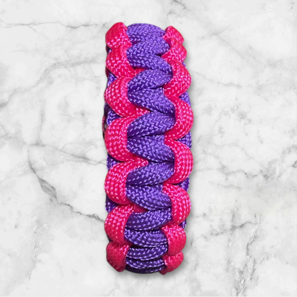 Pink and Purple Paracord Bracelet