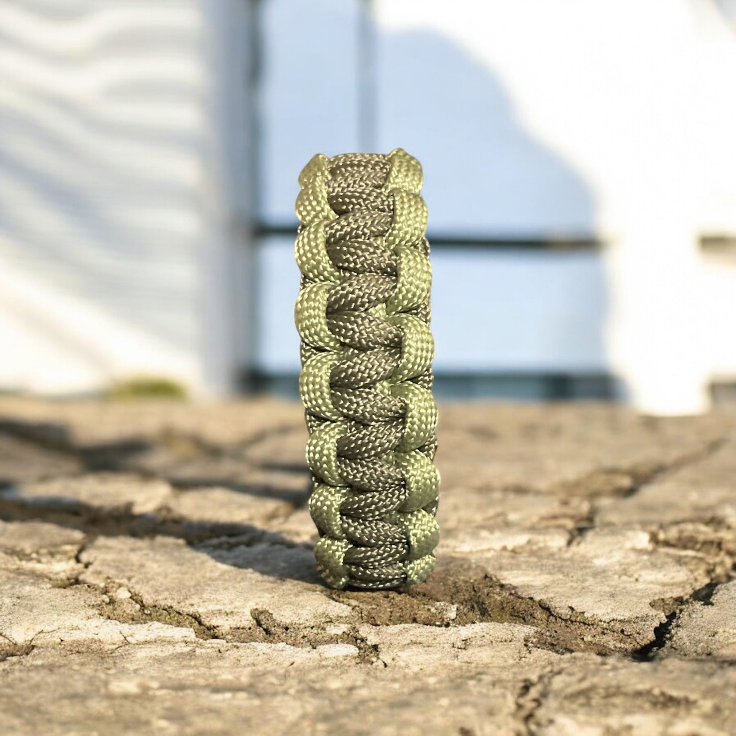 Light and Dark Green Paracord Bracelet