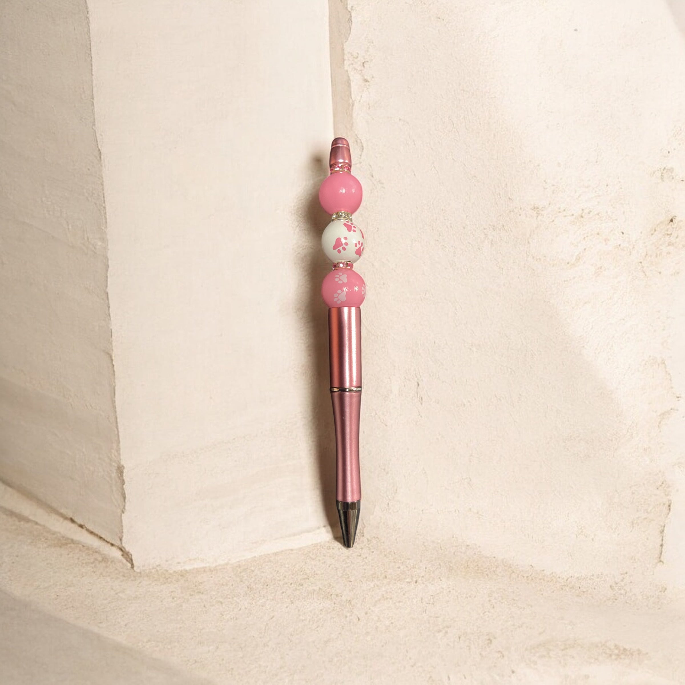 Pink and White Ink Pen