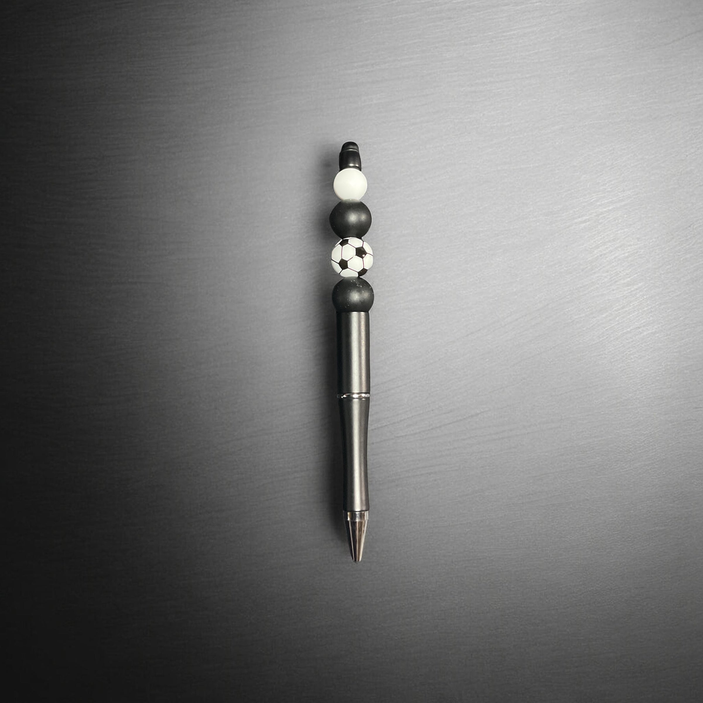 Soccerball Black Ink Pen