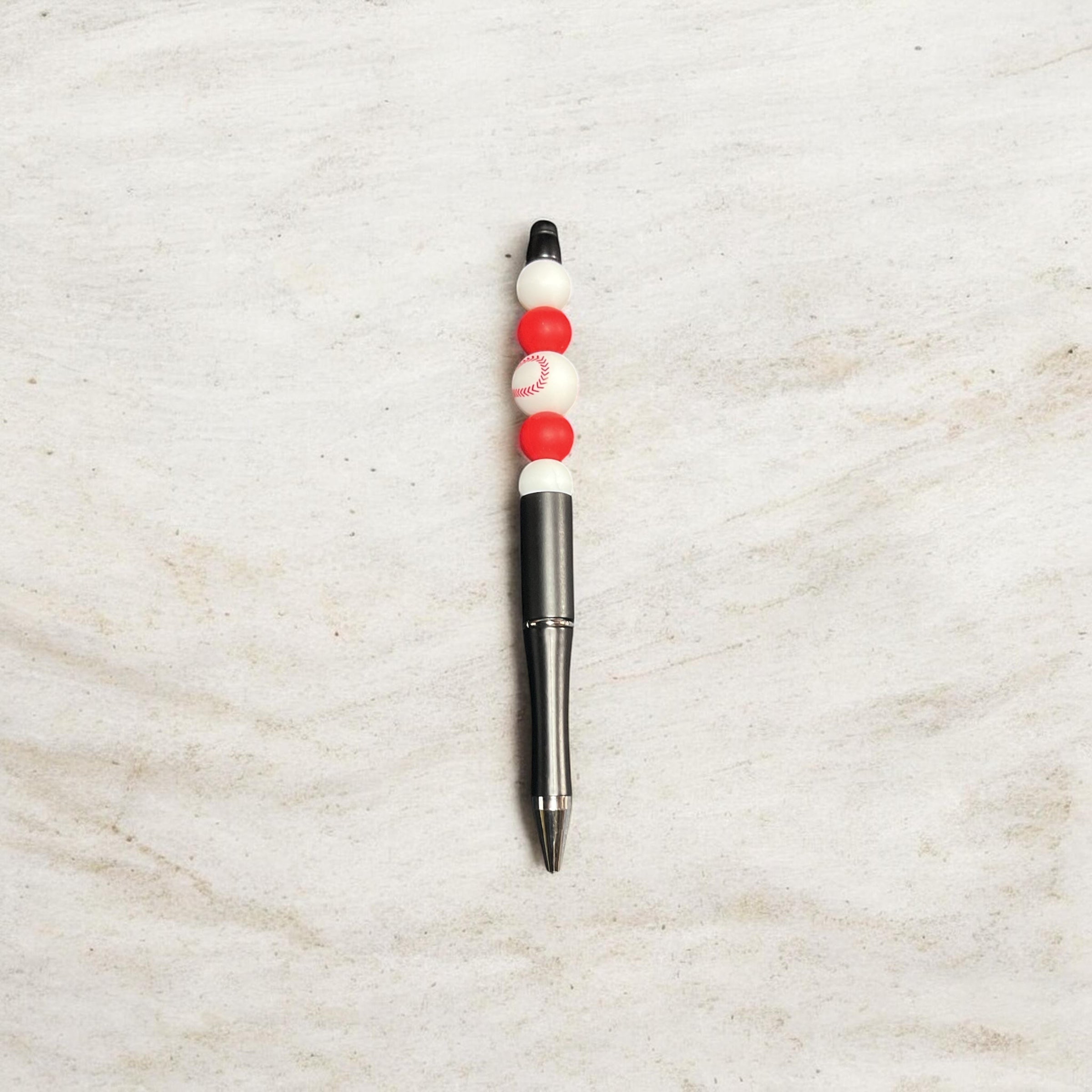 Baseball Black Ink Pen