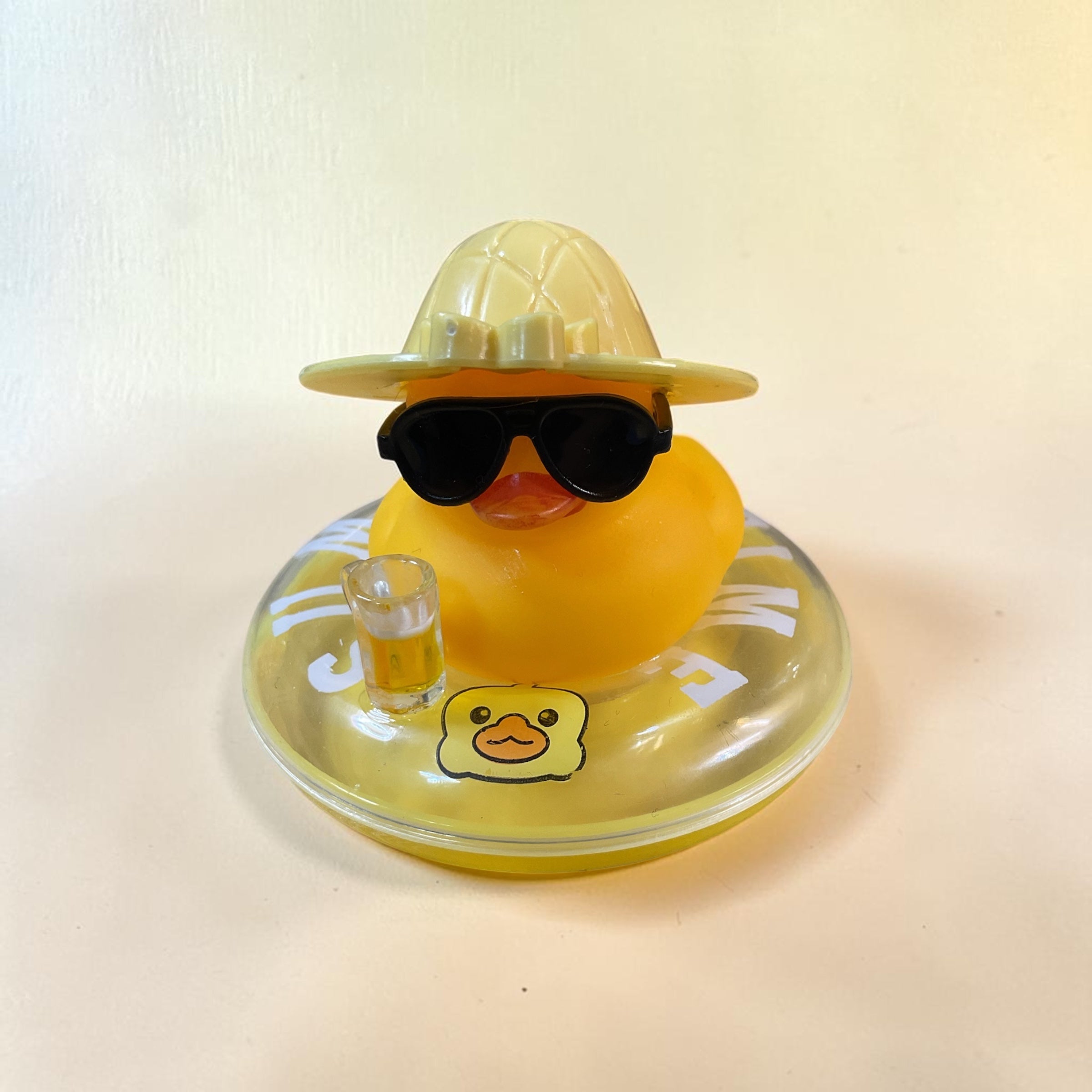 Yellow Duck on Plastic Tube
