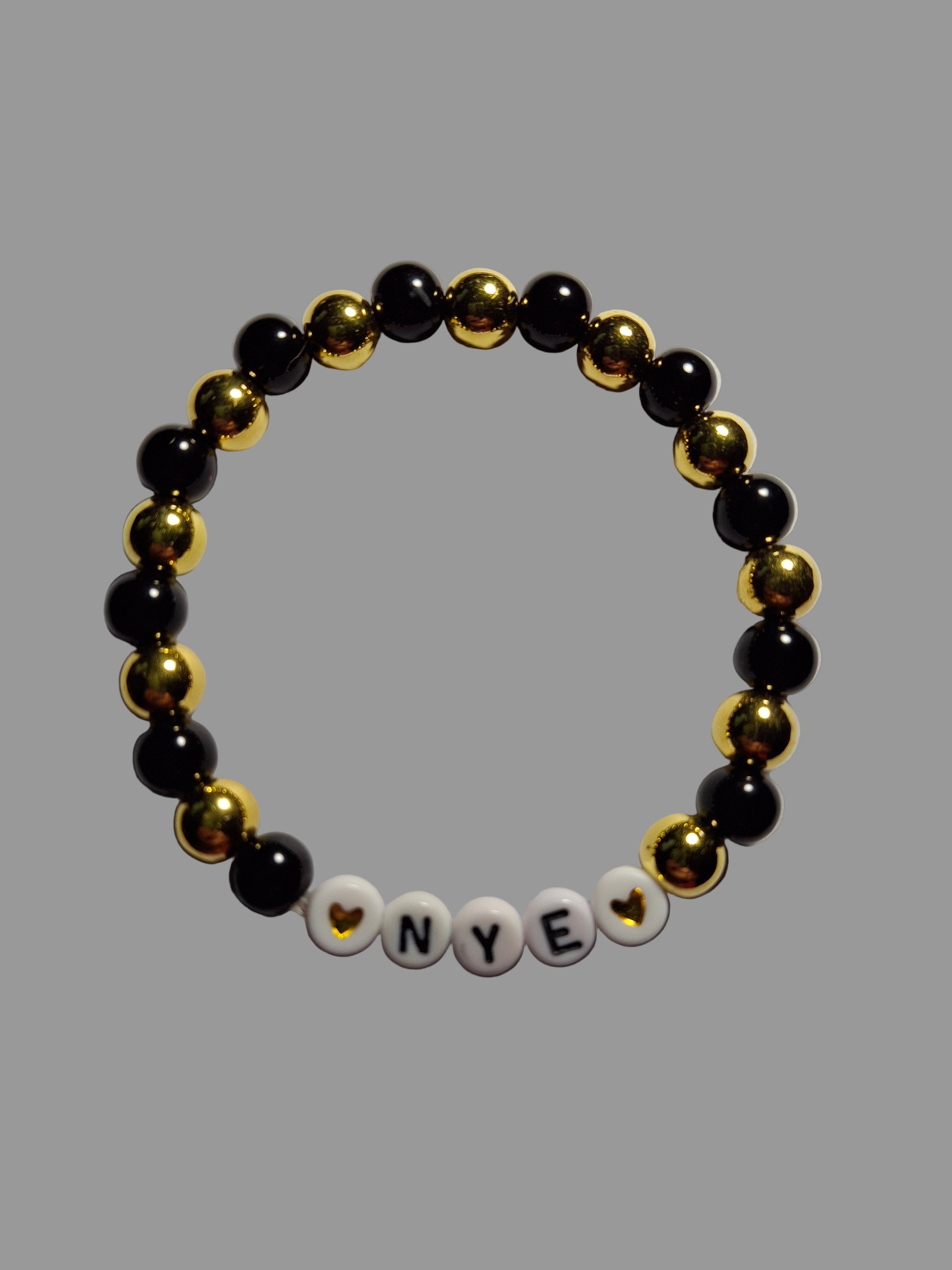 NYE Bracelet with BLK Lettering