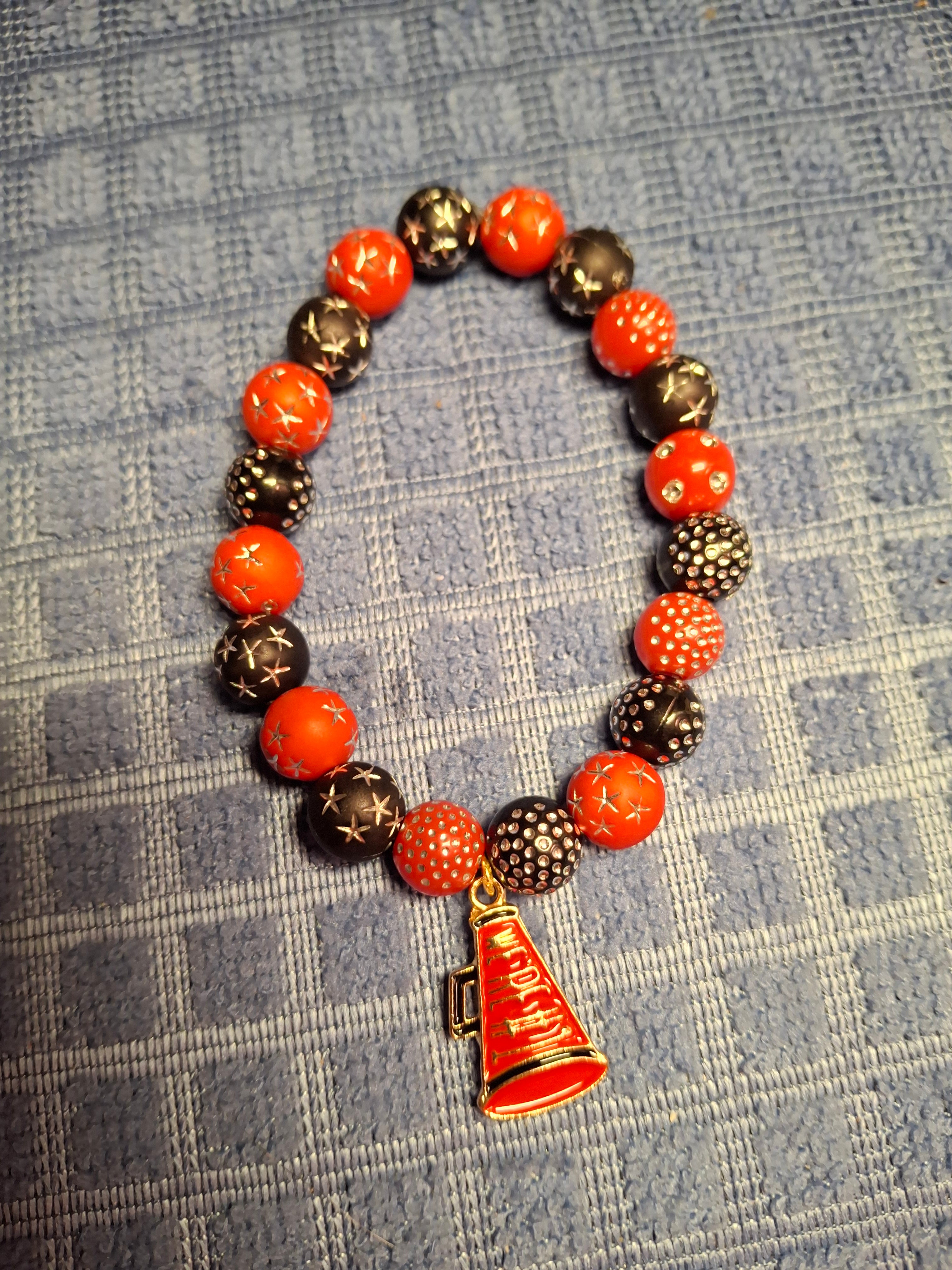 Red/Black Cheerleader Bracelet