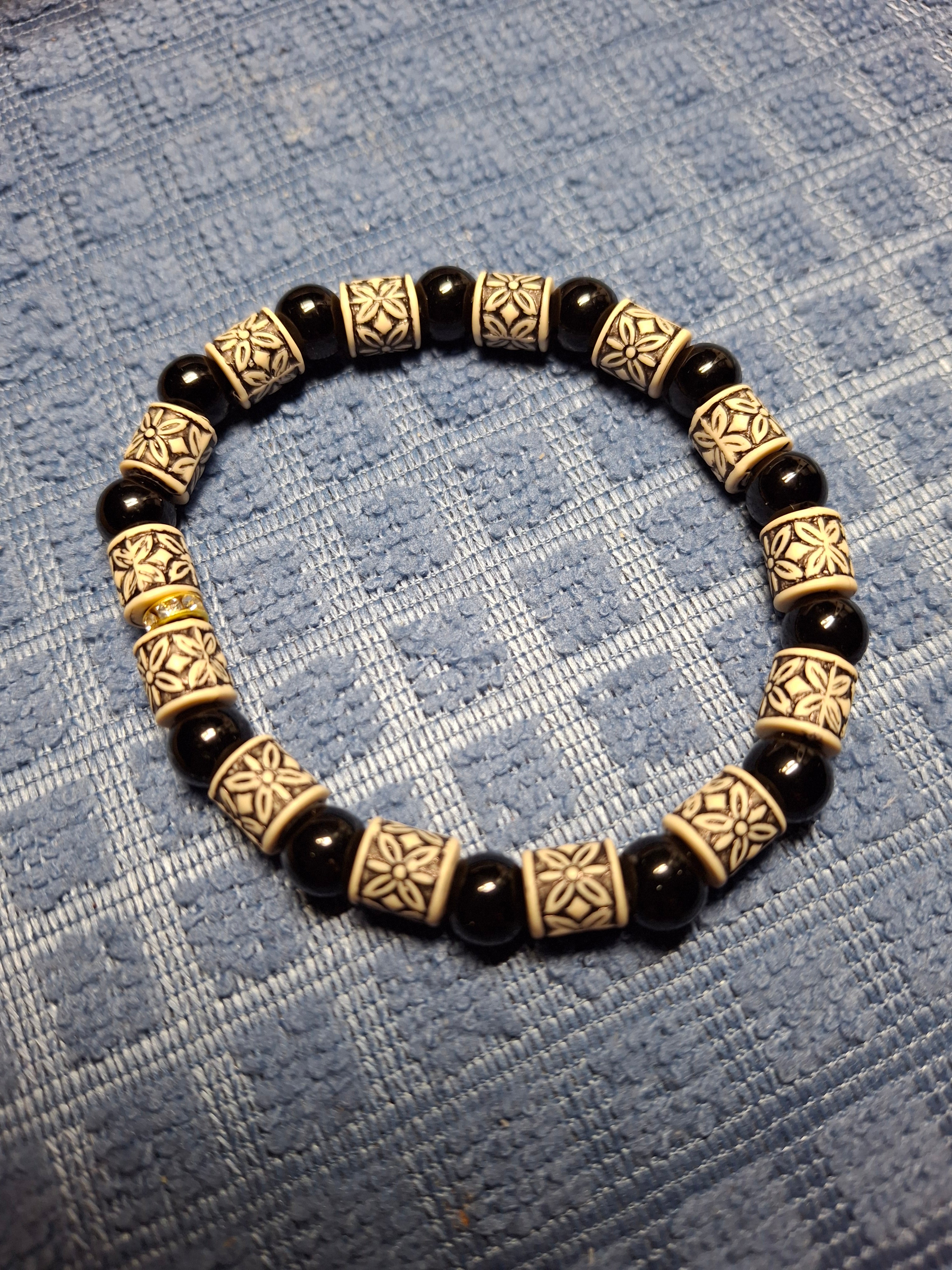 Black/Cream  Bracelet