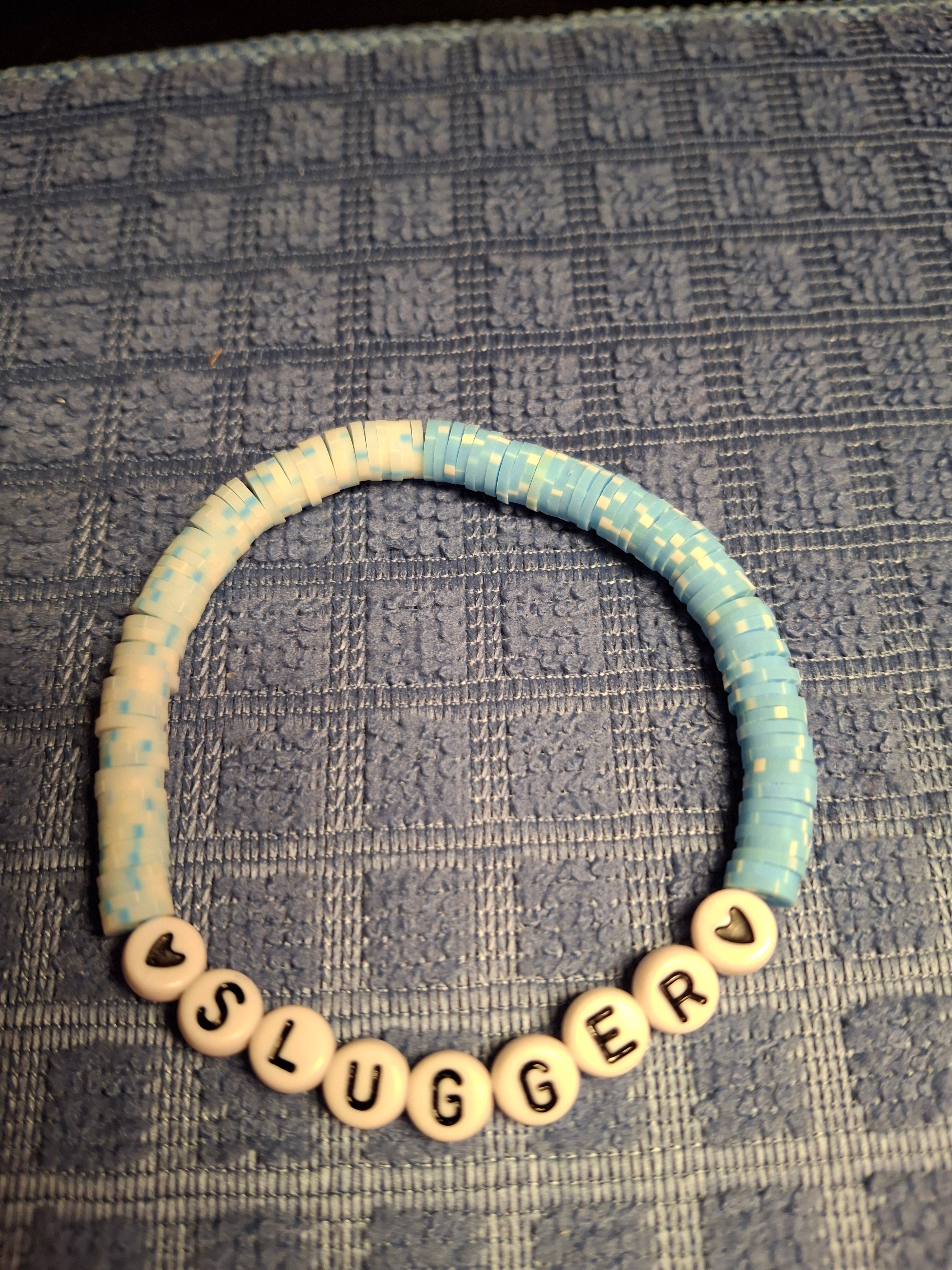 Blue/White Slugger Bracelet