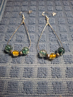 Blue/Green/Yellow Glass Beads