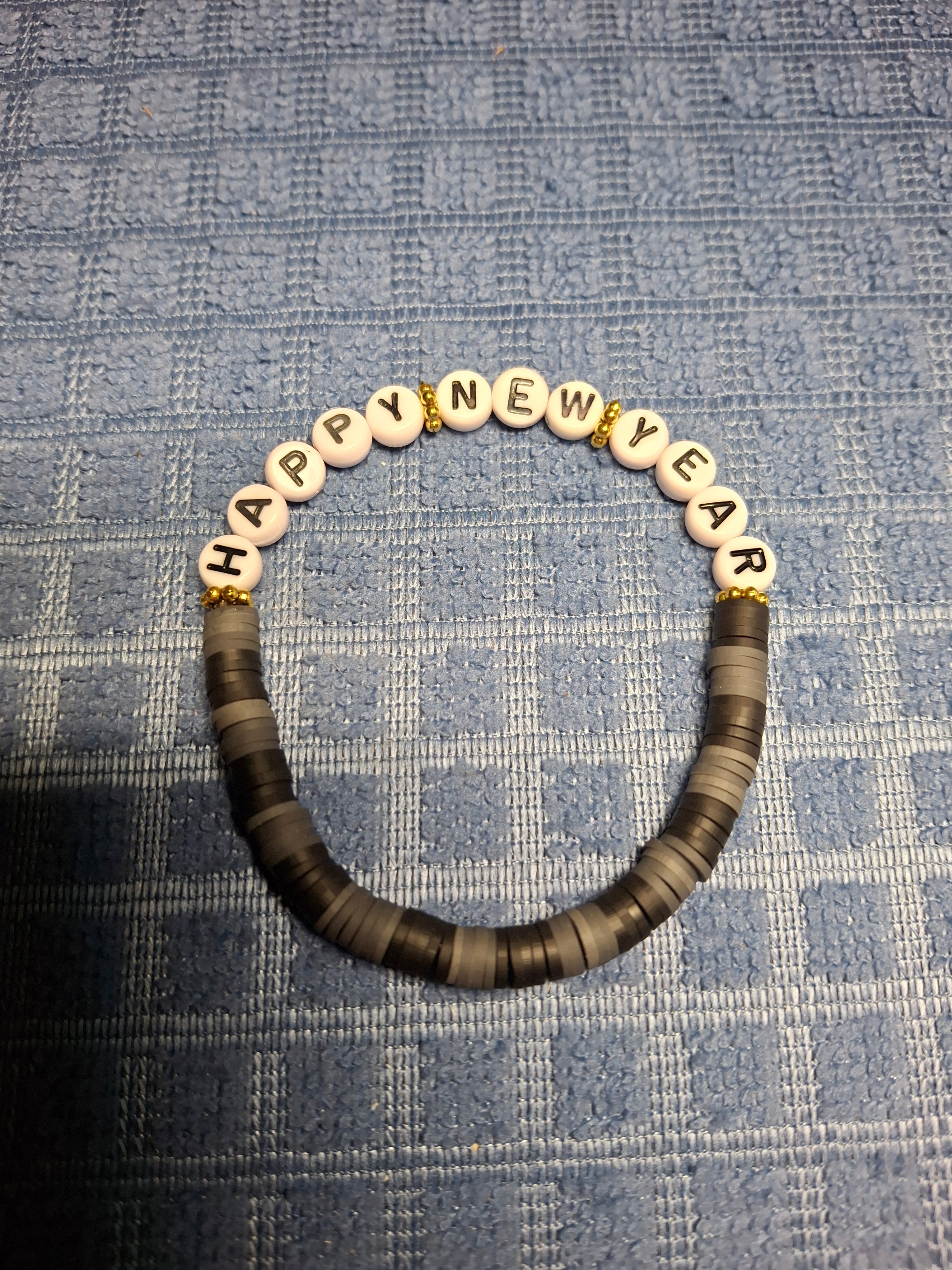 Black/Grey New Year's Bracelet