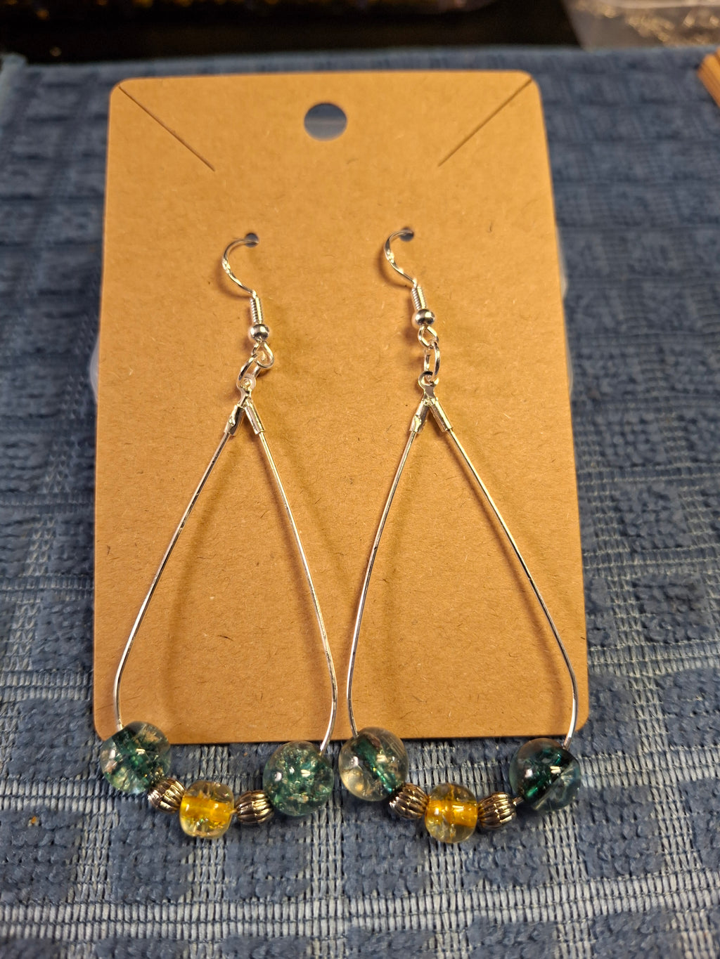 Blue/Green/Yellow Glass Beads