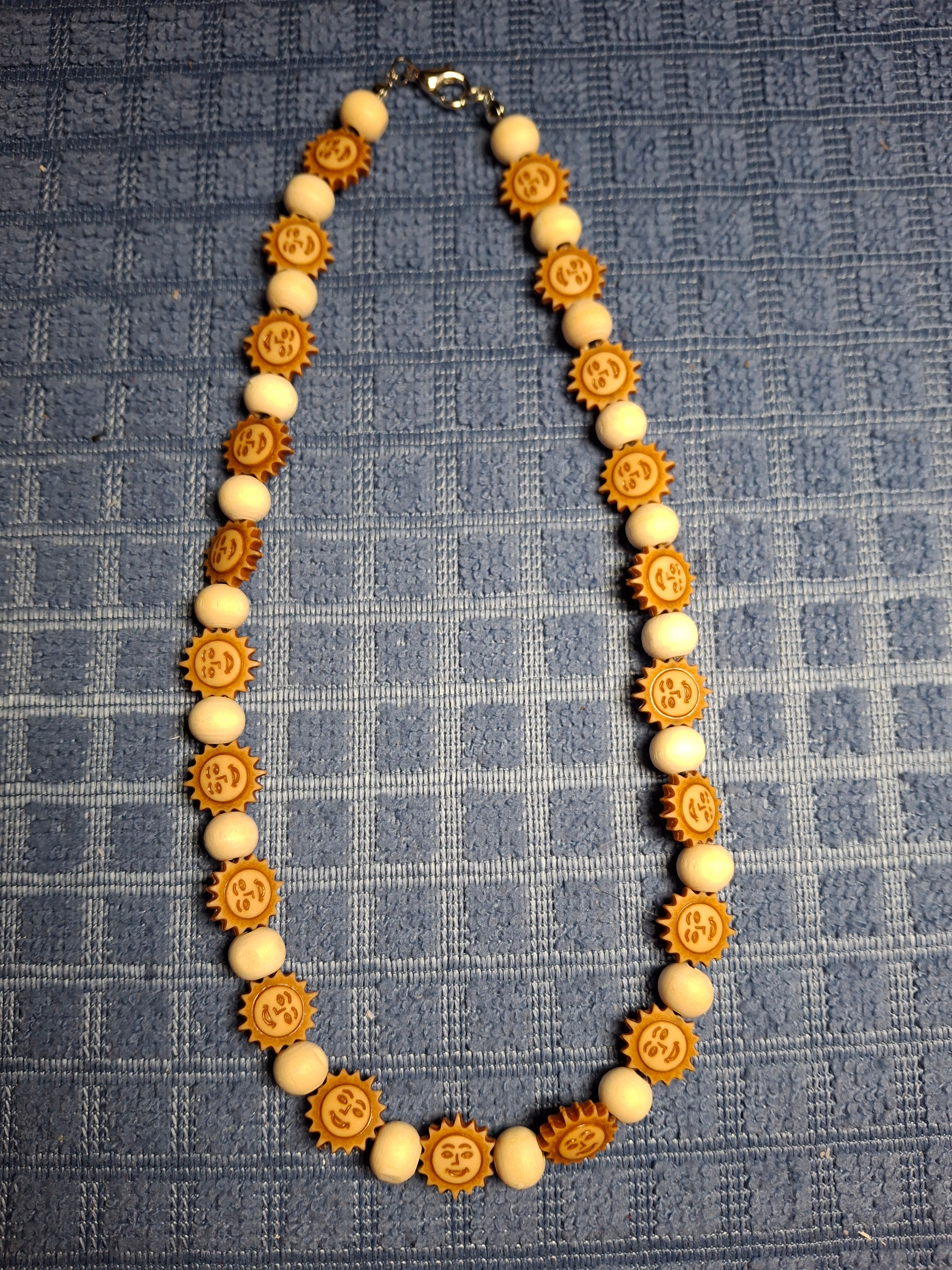 Tan Sun Necklace
